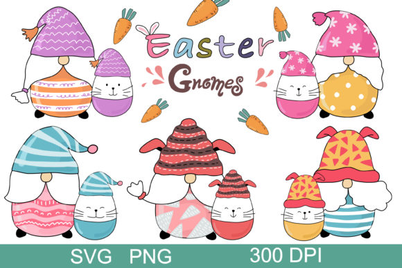 Download Easter Gnomes (clip Art) - Gnomes Collection