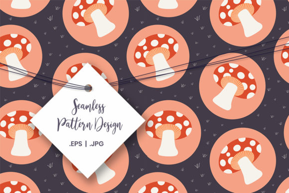 Download Mushroom Digital Paper Design - Mushroom digital paper Collection
