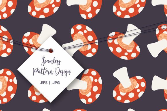 Download Mushroom Digital Paper Graphic - Mushroom digital paper Collection