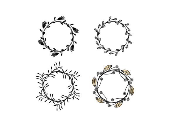 Download Circle Botanical Frame Set Logo Design - Frame set Collection